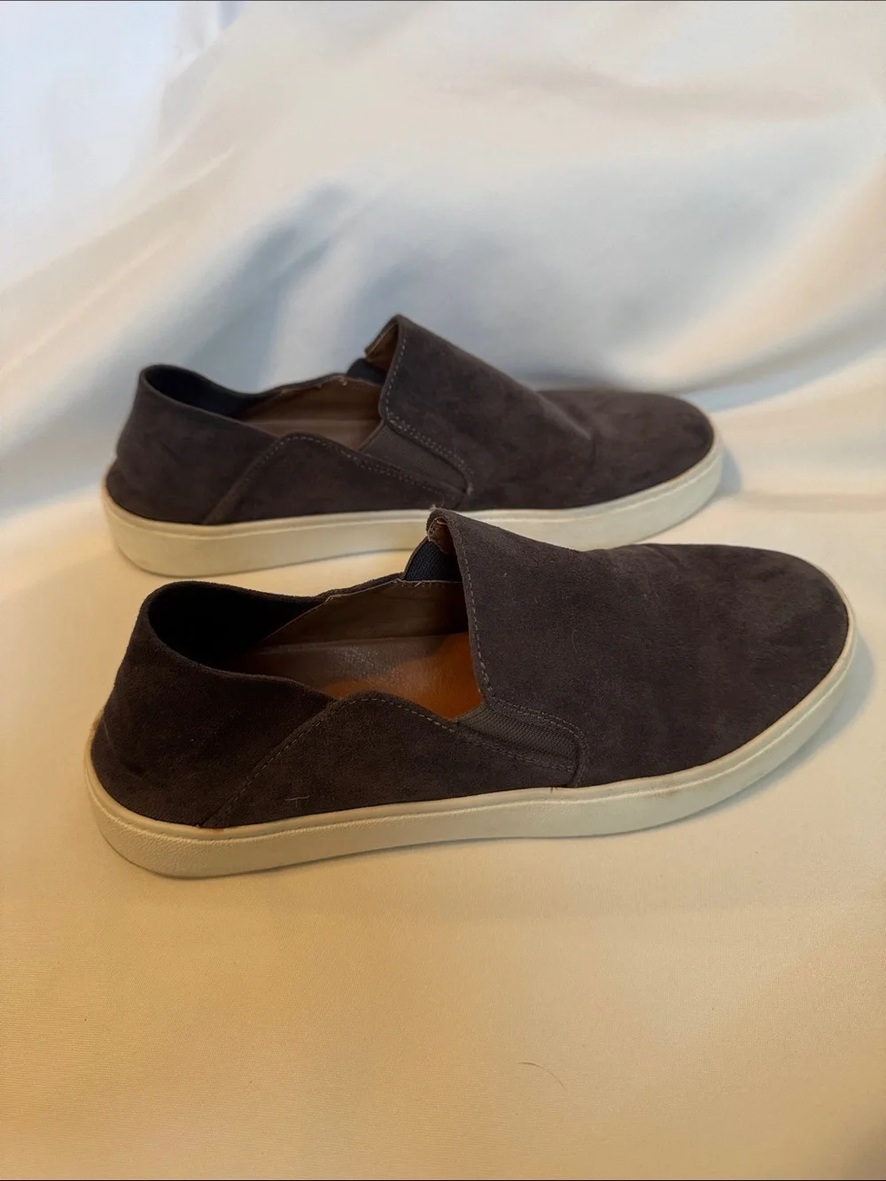 Steve Madden Fayna Women's Slip-On Suede Sneakers in Charcoal